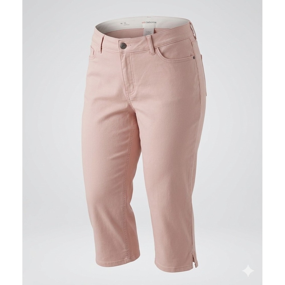 Liz Claiborne Blush Pink Capri Pants